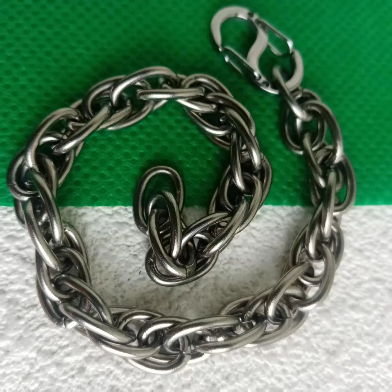 Pure Titanium Twist Chain Bracelet 7mm - Hypoallergenic Lightweight, Unisex Braided Design for Men (Gift Option)