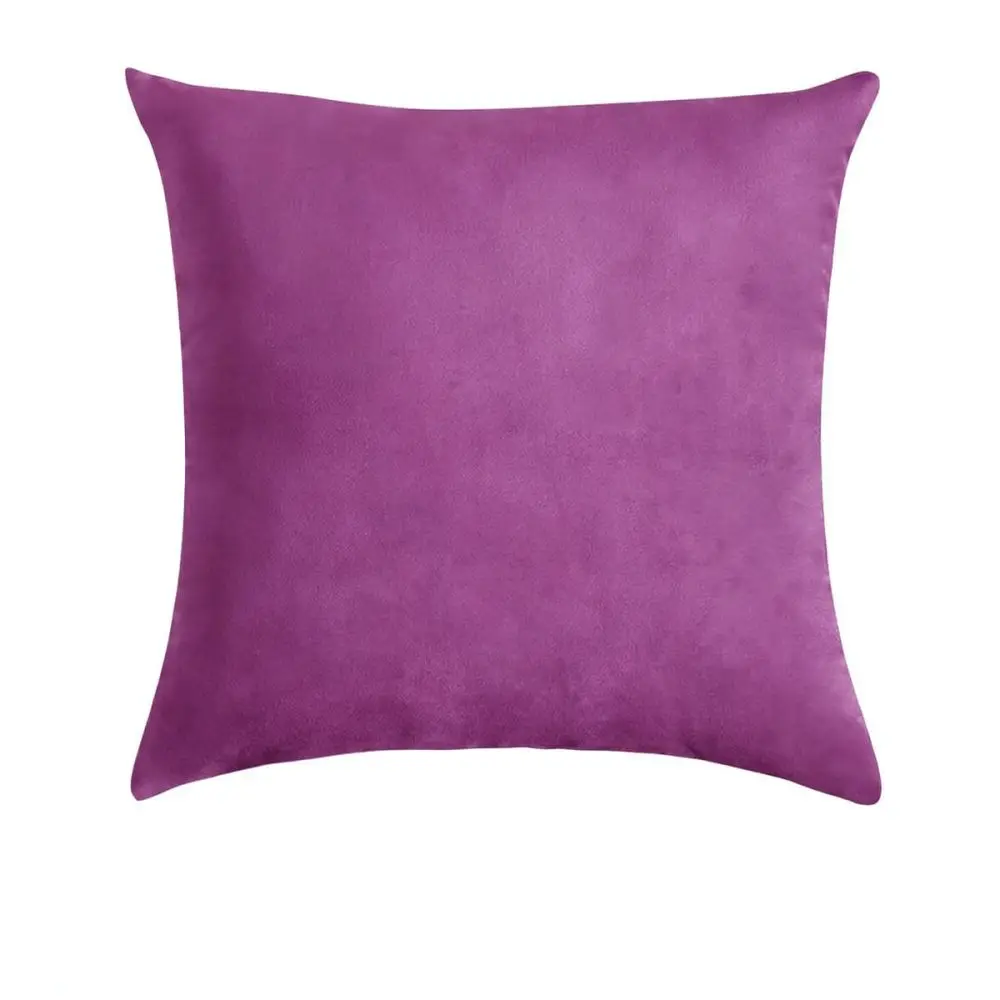High Quality Silver Fox Velvet Cushion Cover Soft Elastic Decorative Throw Pillow Case Modern Solid Color Home Decor