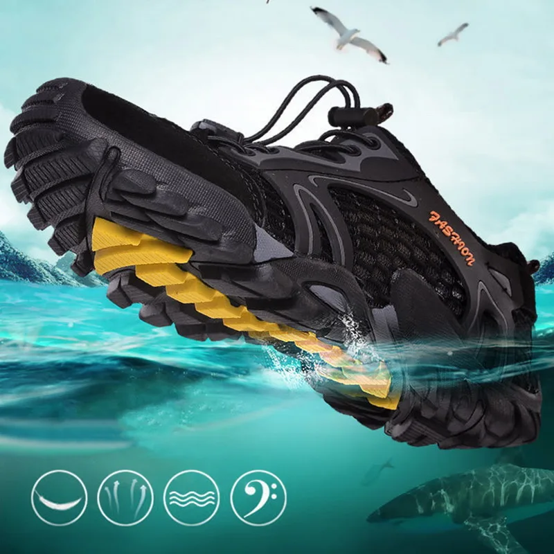 Unisex Water Shoes Women Men Swimming Shoes Quick Drying Swim Beach Shoes Breathable Barefoot Footwear for Diving Sailing Travel