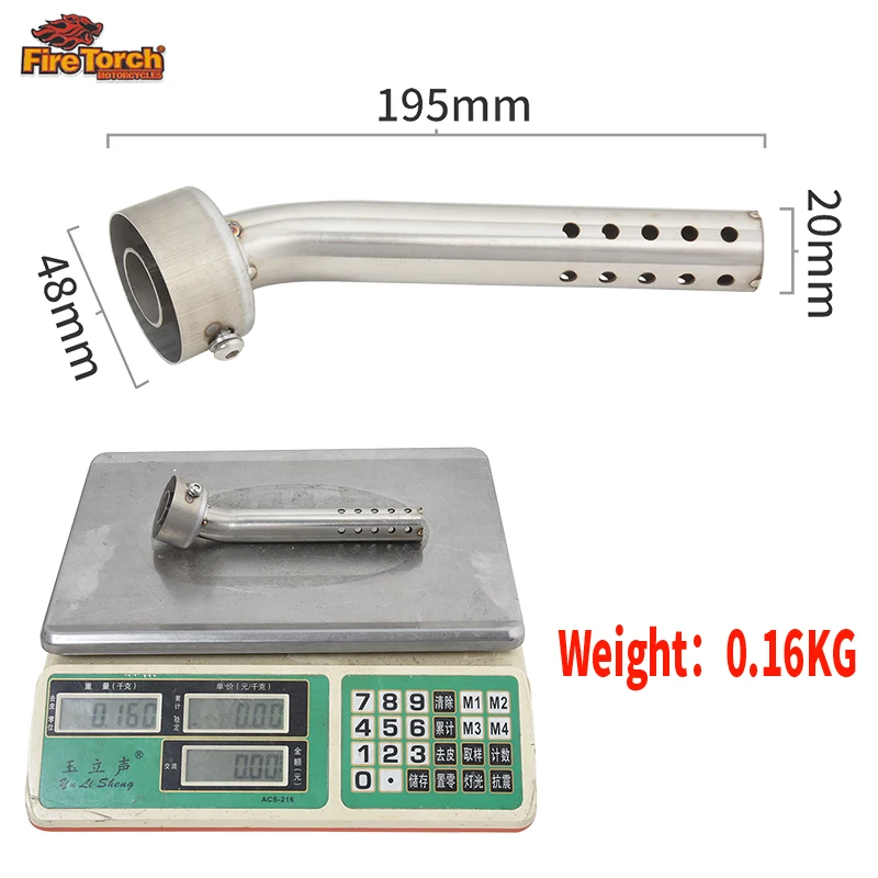 Universal 48MM Motorcycle Muffler Pressure Purpose Dual Regulator Removable DB Killer Exhaust Motorbike Front Tail Reduce Noise