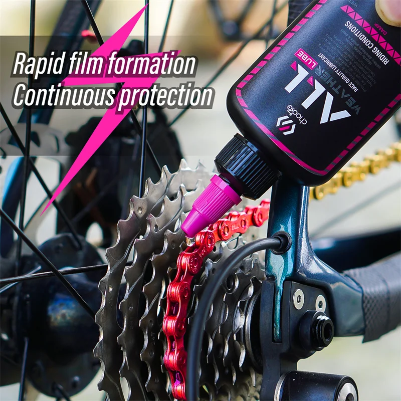 Chooee Bicycle Accessories Lubricant Fluid,Motorcycle Bike Chain Flywheel Lubricant,Dry,All Weather Cycling Lube Maintenance Oil