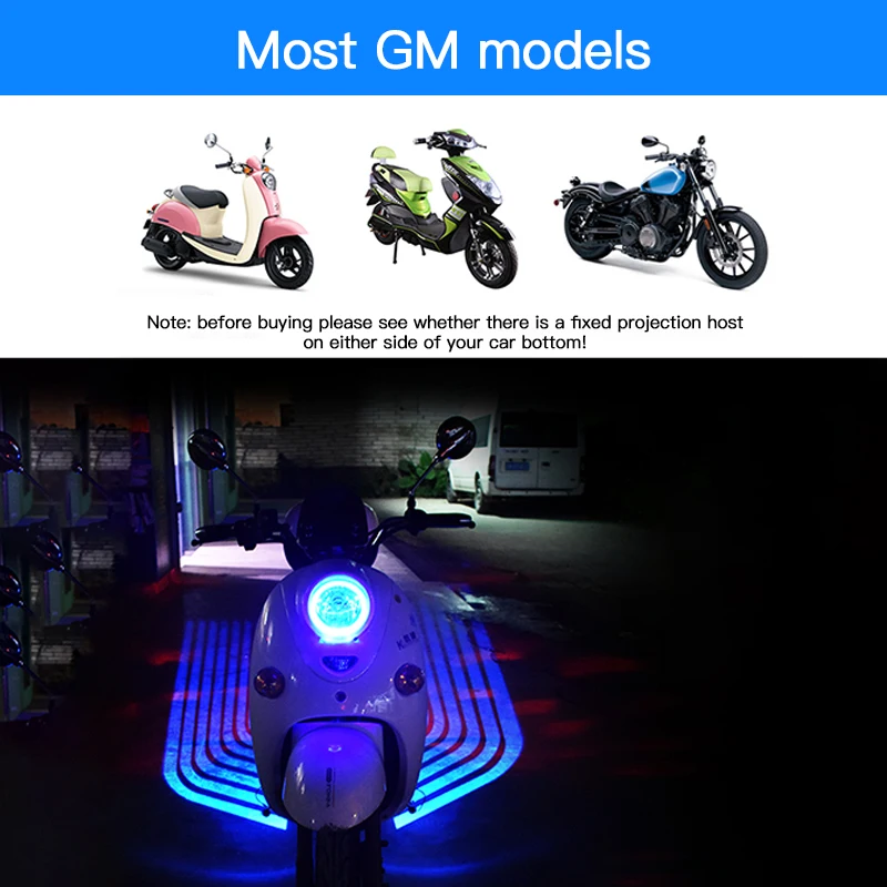 Motorcycle Projection Lamp Motorcycle Angel Wing Led Lamp Moto LED Tail Lights Auto Moto Decorative Lamps Modification Parts