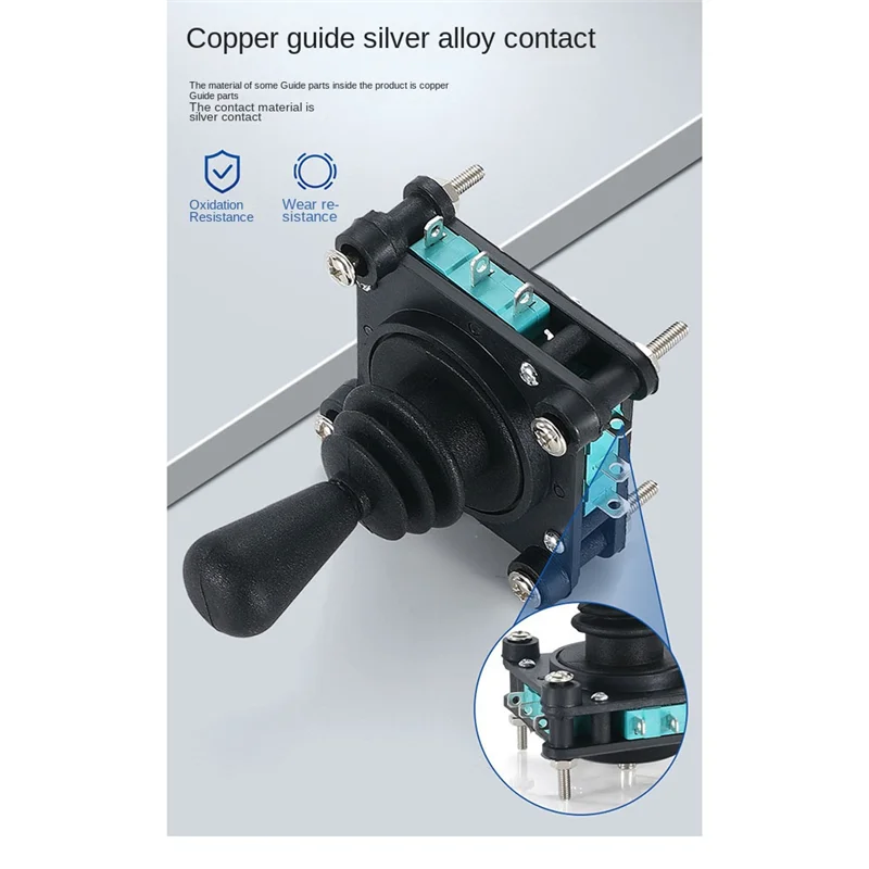 AEE4-Monolever Joystick Switches With Push Button 2 4 8 Way Reset Momentary Toggle Cross-Rocker Switches