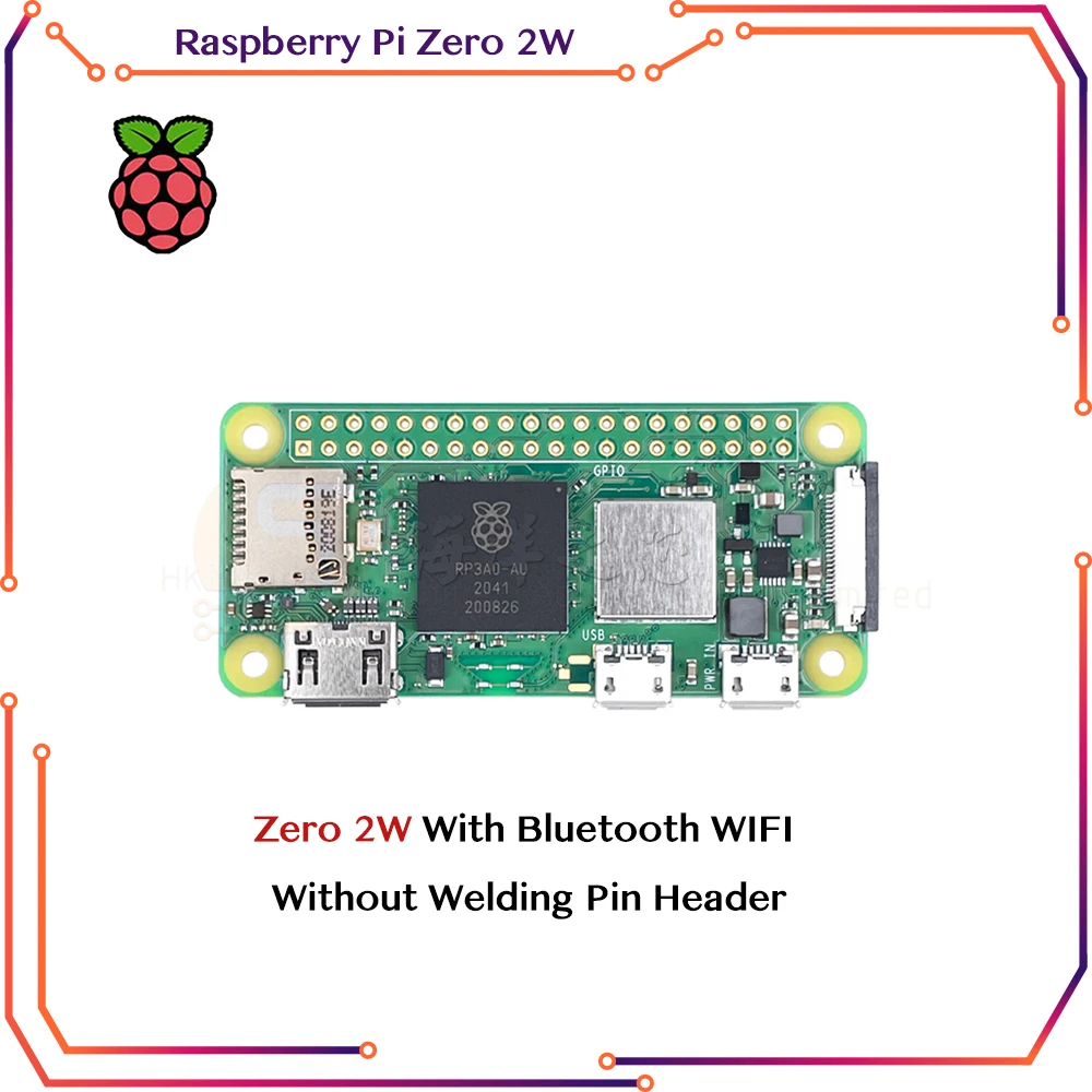 Raspberry Pi Zero 2W / W / WH /2WH WIFI Bluetooth Board with 1GHz CPU 512MB RAM Raspberry Pi Zero Version 1.3