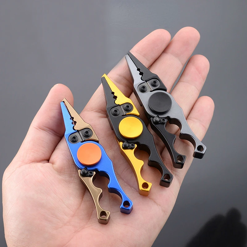 Fidget Spinner Alicates De Pesca, Luya Tongs, Micro Mini Pequeno Anel Aberto Pinças, Rock Linha De Pesca Tesoura, Brinquedos De Alívio Do Estresse