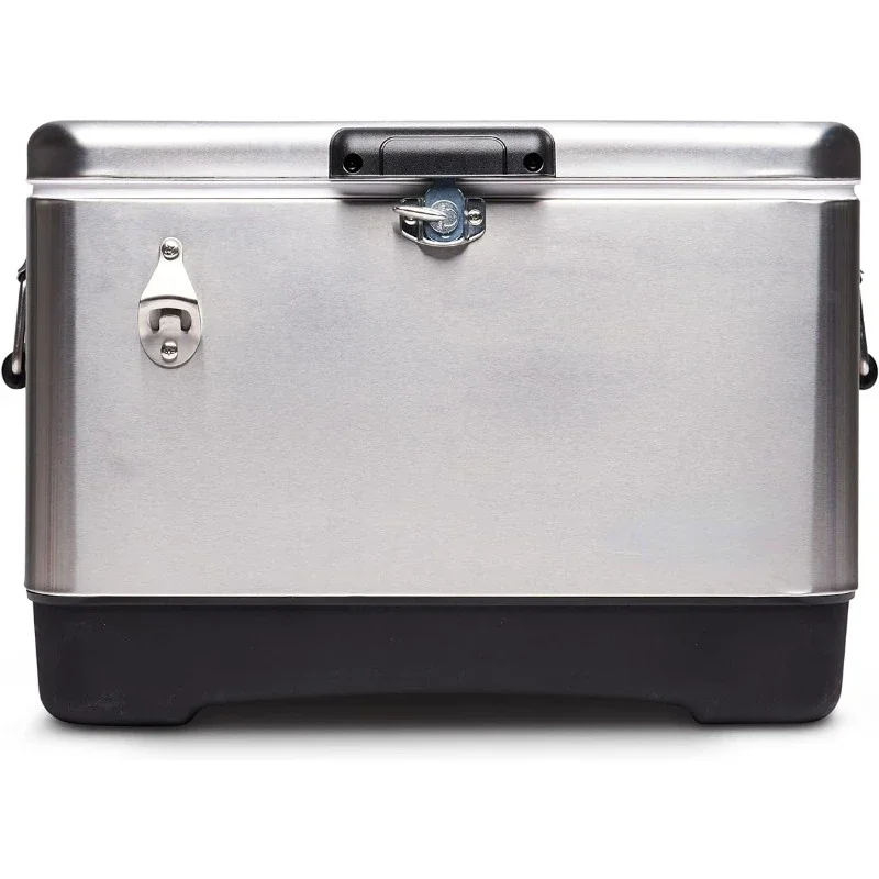 54 Qt Steel Belted Legacy Stainless Steel Cooler with Bottle Opener