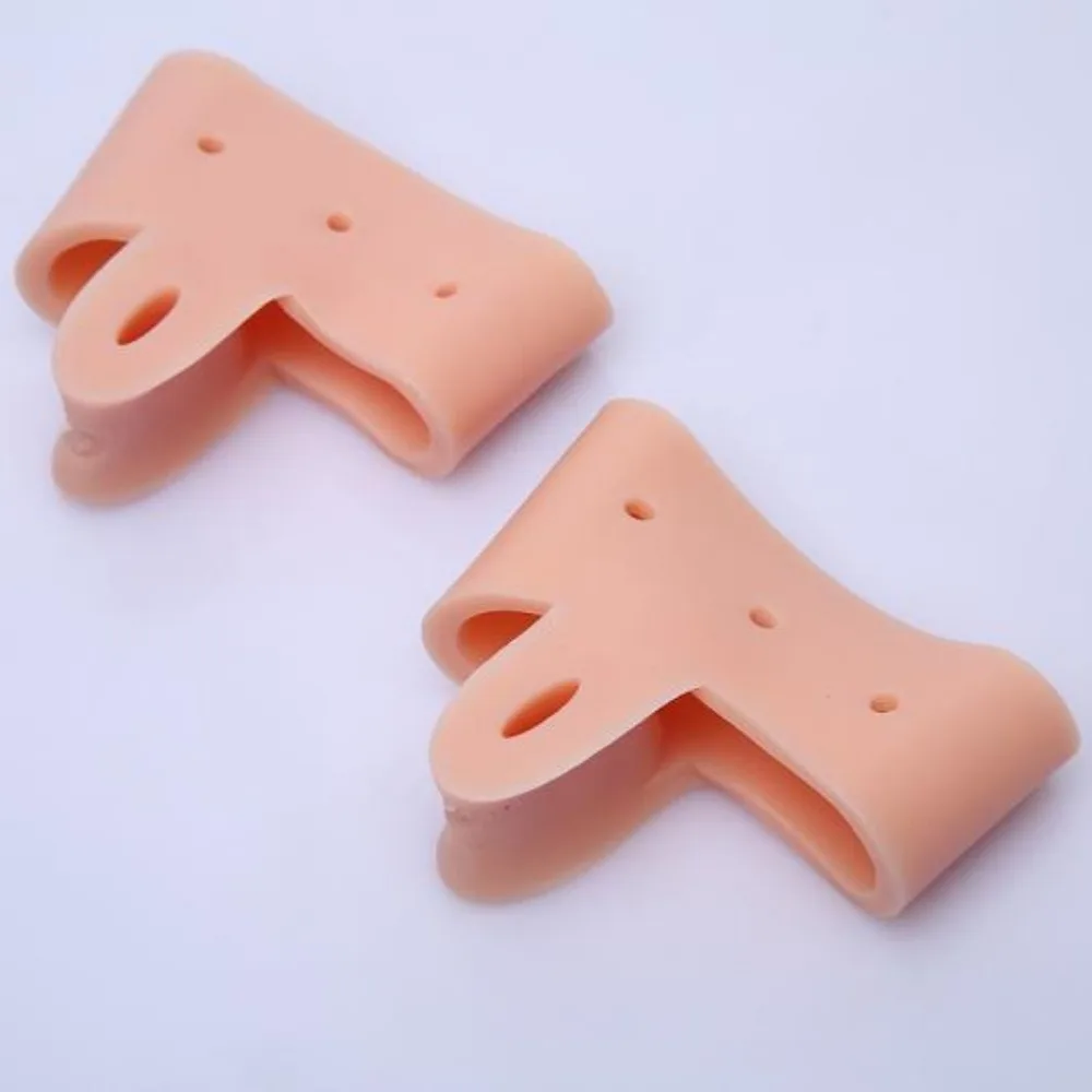 1 Pair Silicone Forefoot Toe Separator Cushion Pad Pain Relief Shoes Insoles Valgus Corrector Gel Pads Relieve Pain Foot Care