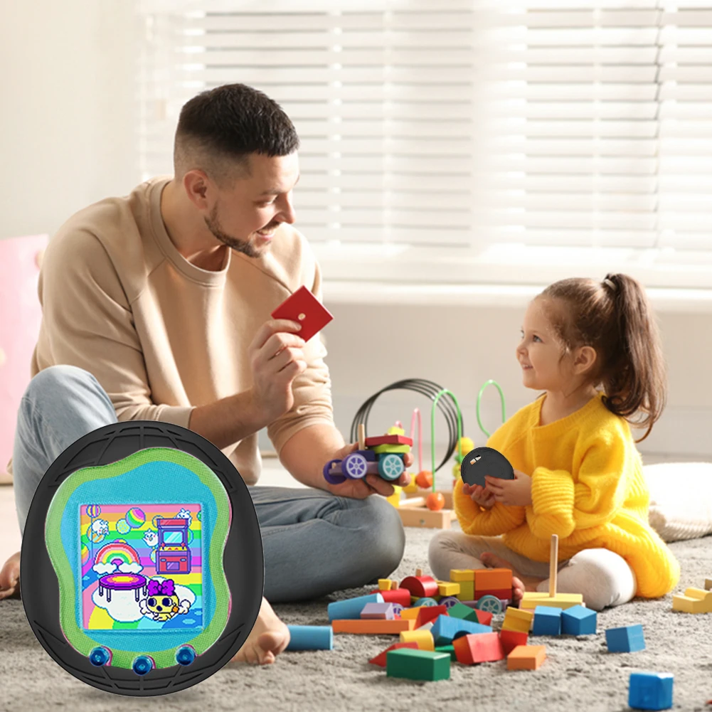 เคสซิลิโคนนิ่มกันน้ำพร้อมสายคล้องป้องกันการตกปลอกหุ้มผิวป้องกันรอยขีดข่วนสำหรับ Tamagotchi