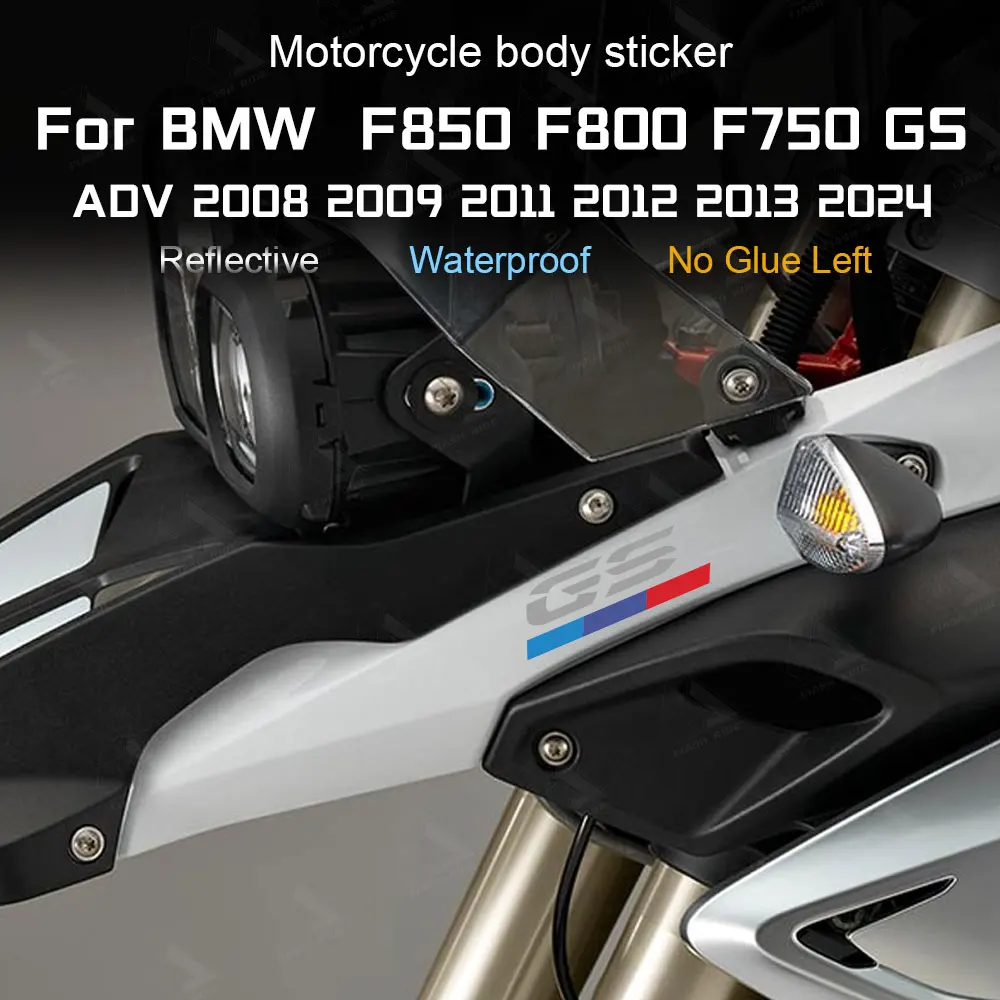 Motorcycle Stickers Reflective Decal F800GS Adventure Accessories for BMW F 800 GS F800 800GS ADV 2008 2009 2011 2012 2013 2024