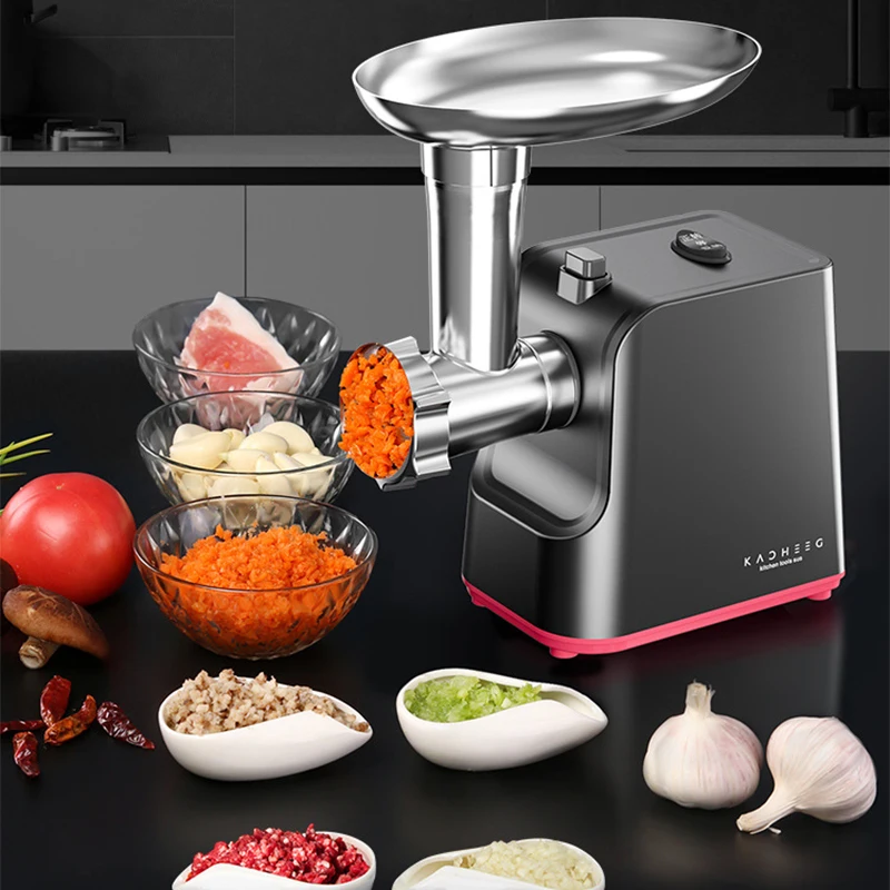 مفرمة اللحم آلة السجق الكهربائية المنزلية الصغيرة مفرمة اللحم متعددة الوظائف التجارية خلاط اللحوم