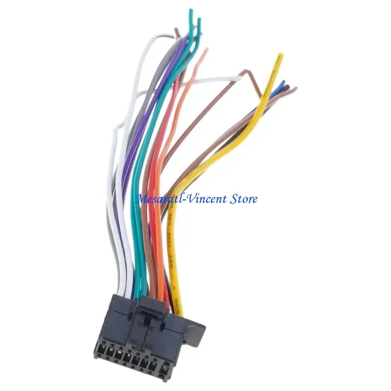 A70F Radio Wiring Harnesses Plug Fit for DVD Stereo Power Speaker Wire Replacement Aftermarket