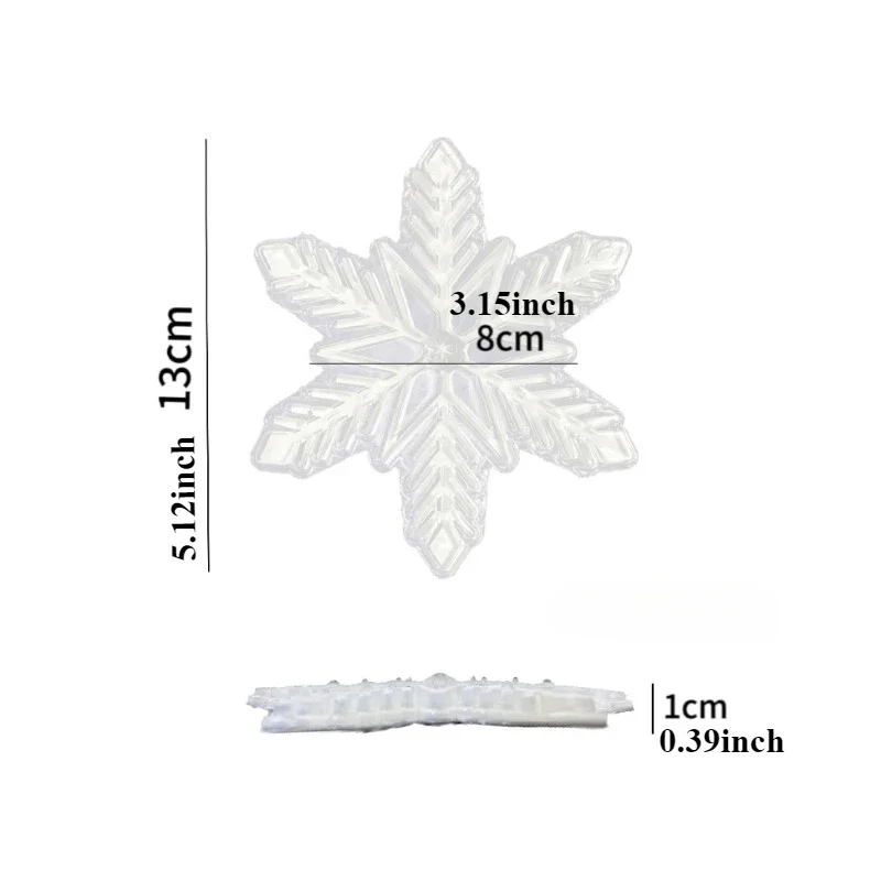 1pc Ski Board Anti Slip Sticker Outdoor Sports Widen Transparent Personal Stickers Thickening Wear Resistant Material Snowflake