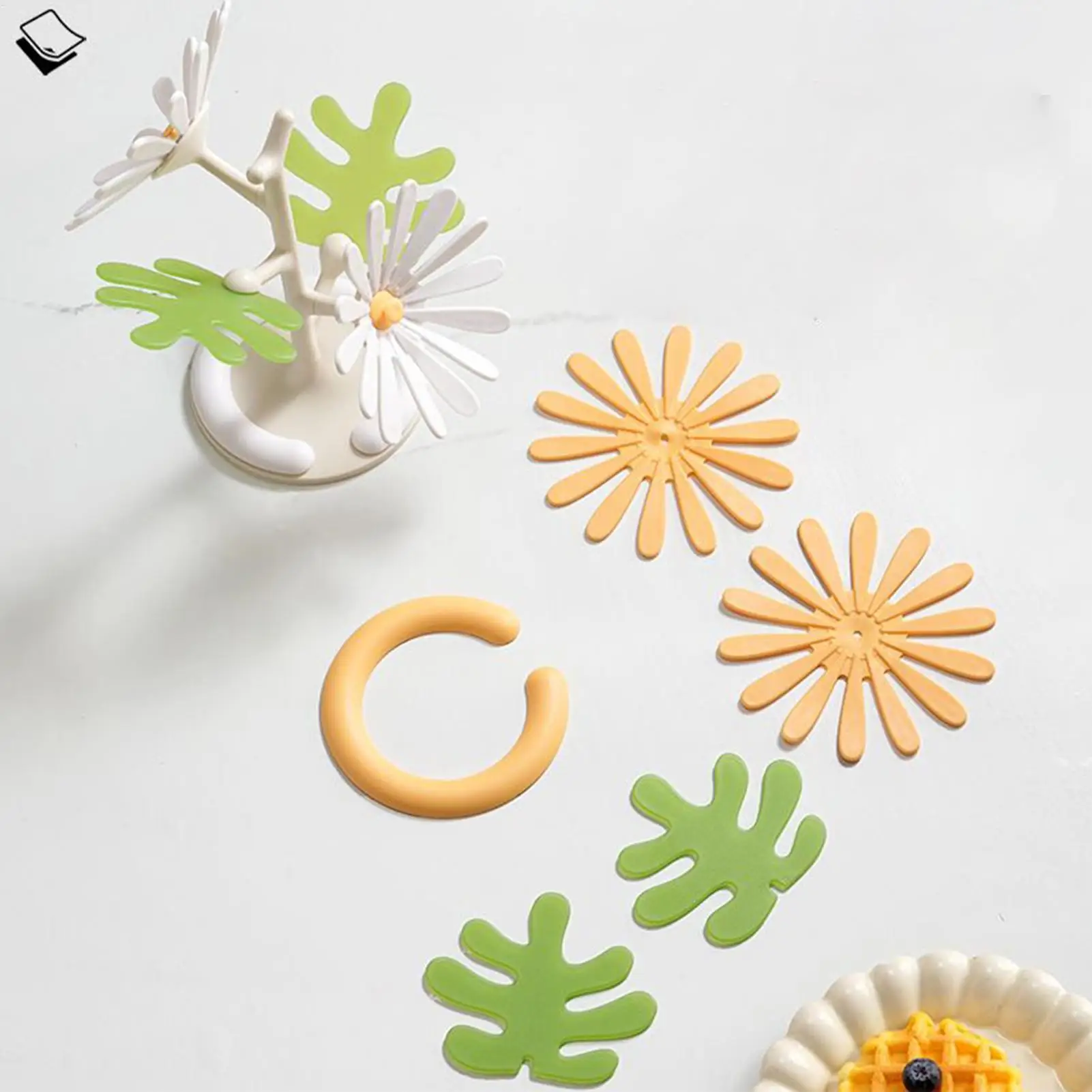 

Flower Coasters Insulation Placemat Non-slip Silicone Dish Coasters For Hot Dishes Plates Bowls Drinks Teapots Kitchen Counter