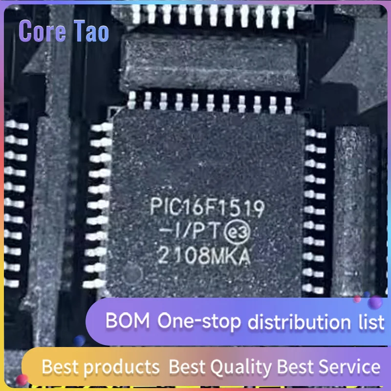 1~5PCS/LOT  PIC16F1519-I/PT PIC16F1519 QFP44 Microcontroller chips