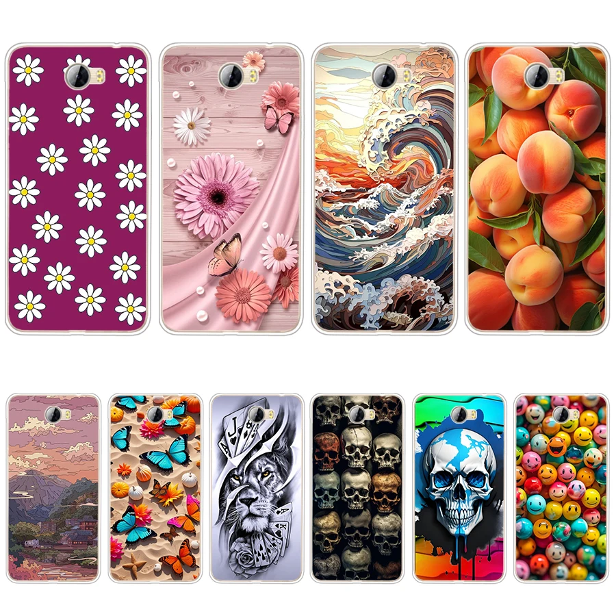 S4 colorful song Soft Silicone Tpu Cover phone Case For Huawei Y5 II