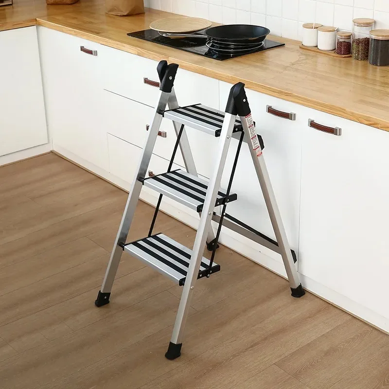 Табурет-лестница, бытовая лестница, складная утолщенная лестница из алюминиевого сплава в елочку, маленький и легкий табурет для восхождения