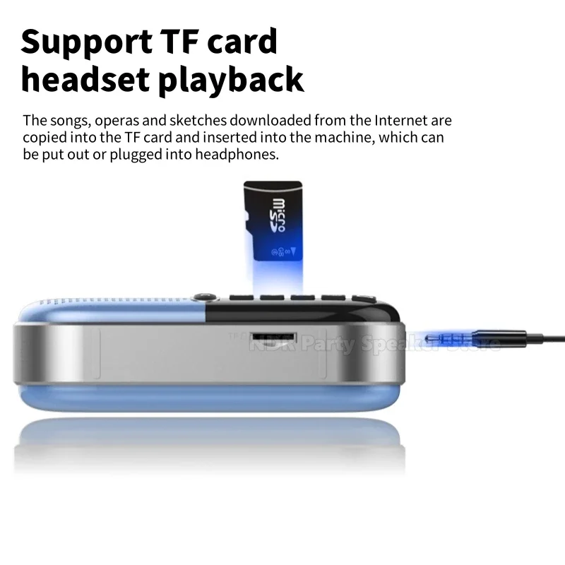 Pocket Digital MP3 Radio LED Display Rechargeable Radio Portable FM Radios TF Card/headset Player Multifunctional Speakers