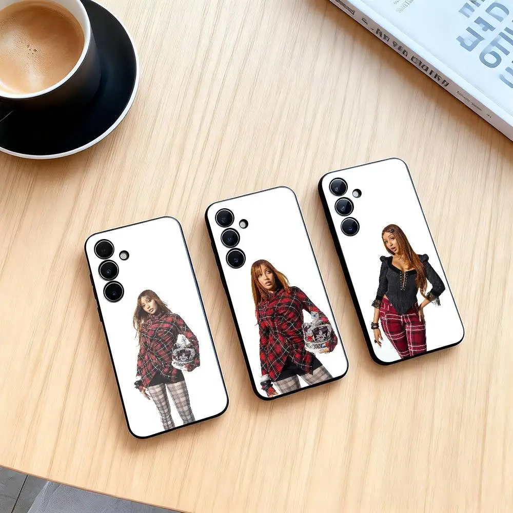 Pinkpantheress Capable of Love Phone Case For Samsung Galaxy A73,A72,A71,A70,A53,A52,A51,Soft Silicone Black Cover
