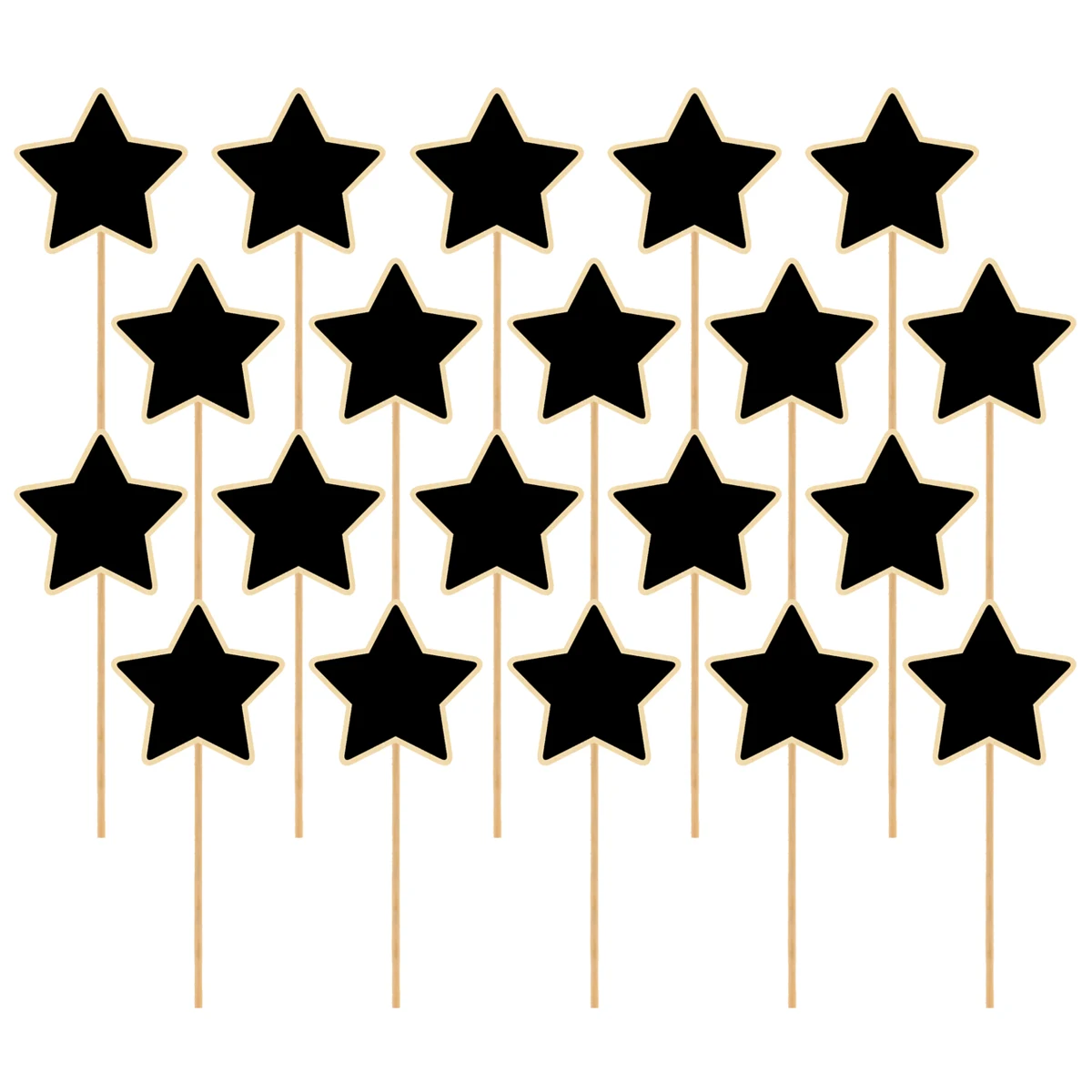 

20 Pcs Mini Chalkboard Toppers Wooden Labels for Plants Garden Decor Christmas Weddings Kids Crafts Signage Blackboard