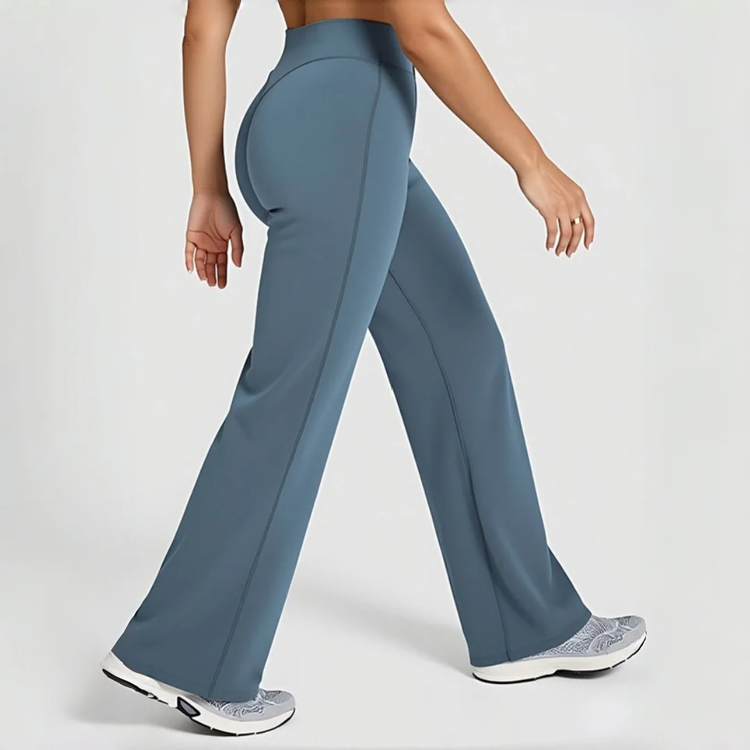 

Прямые брюки для йоги для женщин, утягивающие, быстросохнущие, высококачественные, без смущающих линий, носимые эластичные спортивные длинные брюки