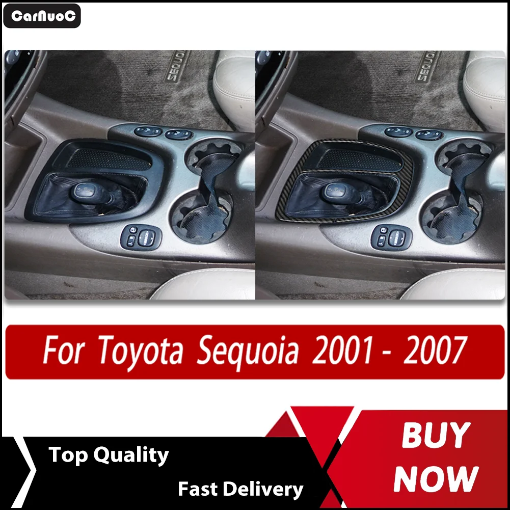

Carbon Fiber Car Interior Upgrade Kit - Gear panel Trim Decals For Toyota Sequoia XK30 XK40 2001- 2007