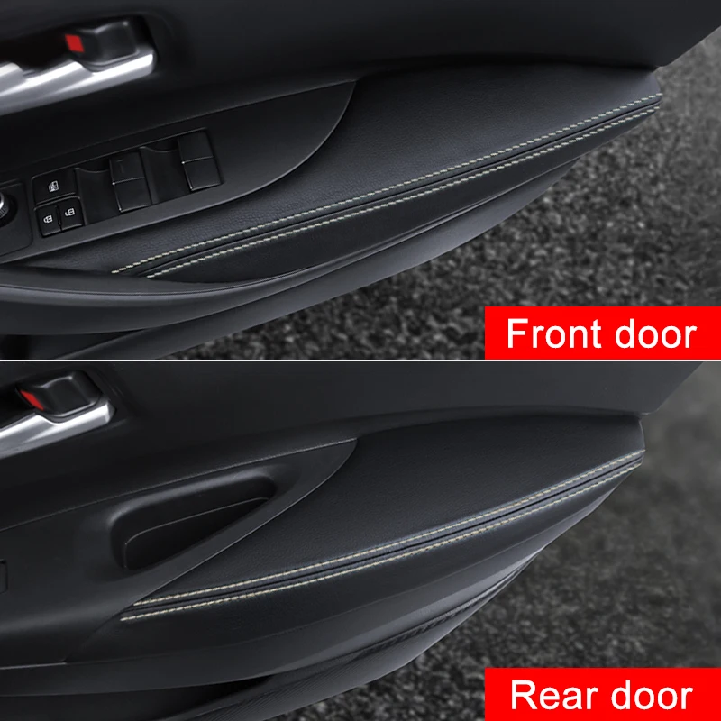 لتويوتا كورولا E210 2019 2020 2021 2022 2023 2024 2025 الهجين باب السيارة مسند الذراع الحافظة غطاء ملصقات جلدية اكسسوارات #4