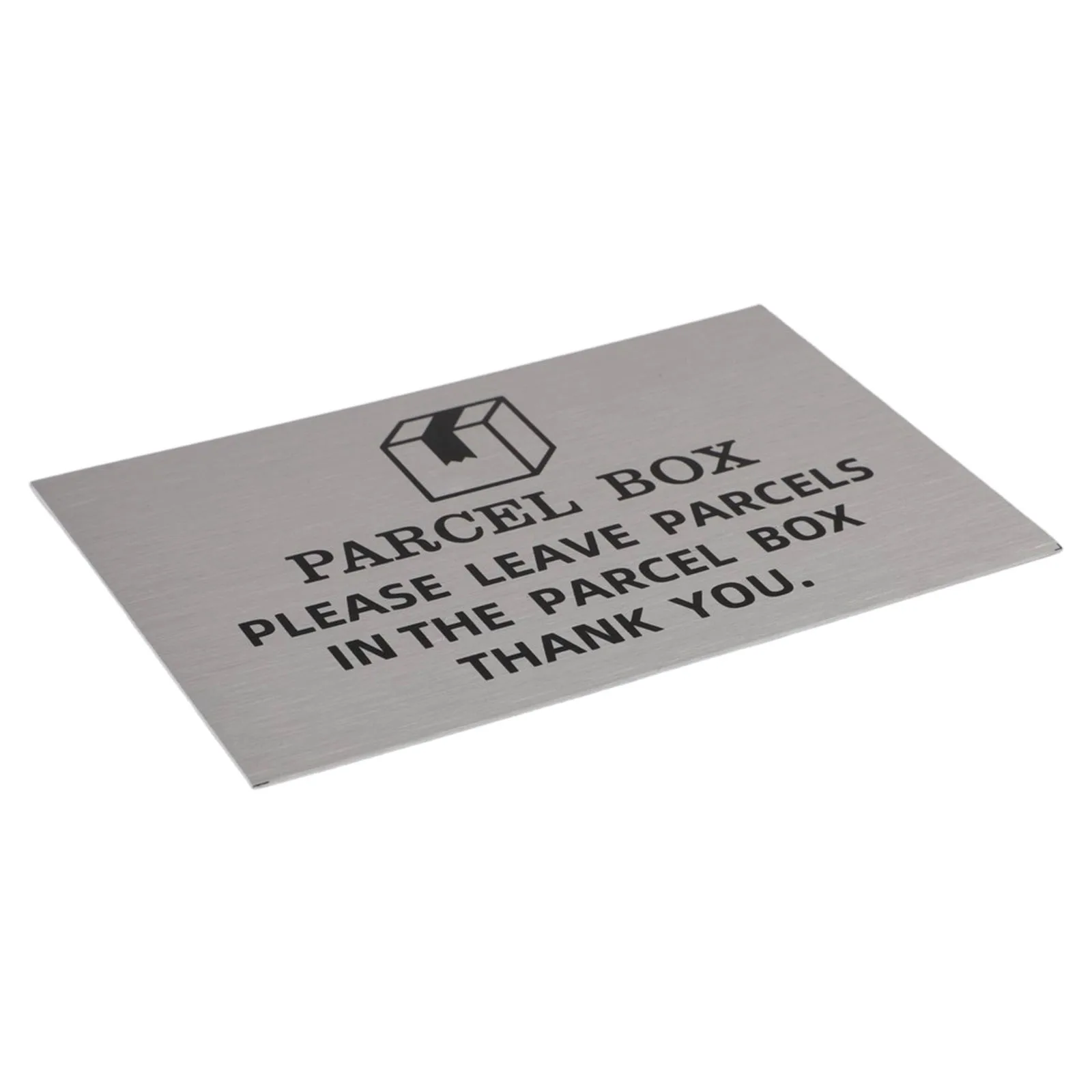 Mail Collection Reminder Aluminum Parcel Box Sign Delivery Notice Tag Aluminum Metal Sign Decorations 15x10CM Size