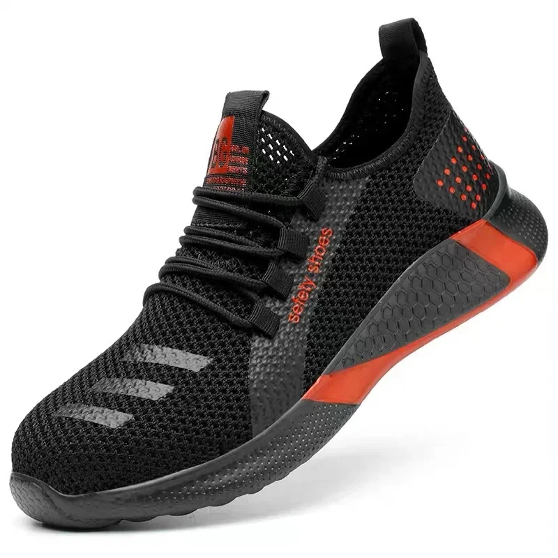 DurableNew Summer Breathable Light Labor Insurance Shoes Steel Bag Head Anti-smashing And Puncture-proof Safety Shoes Work Shoes