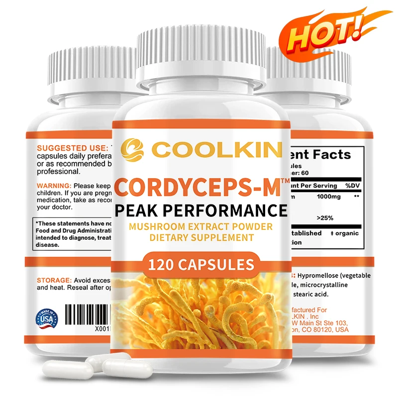 

Cordyceps Capsules - Energy, Endurance, Enhance Brain Memory and Concentration, Relieve Stress