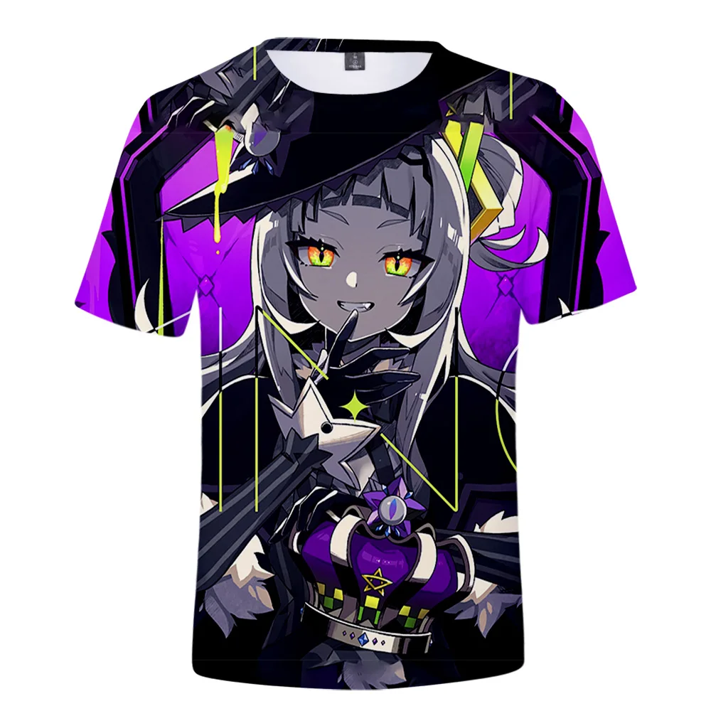 

HOLOLIVE VTuber Murasaki Shion 3D Printed Summer Men Women Short Sleeve kids T-shirt Streetwear Kawaii Tee Tops