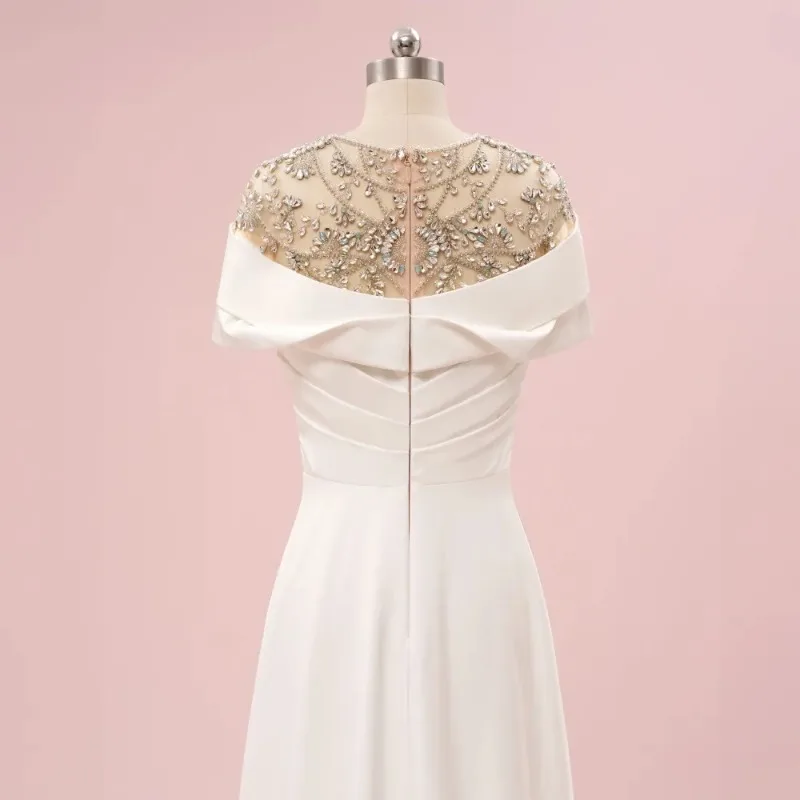 Elegante abito da sera con spalle scoperte con dettagli in rilievo Abito da ballo avorio Abito da ballo di fine anno Vestdos De Fiesta Personalizzato