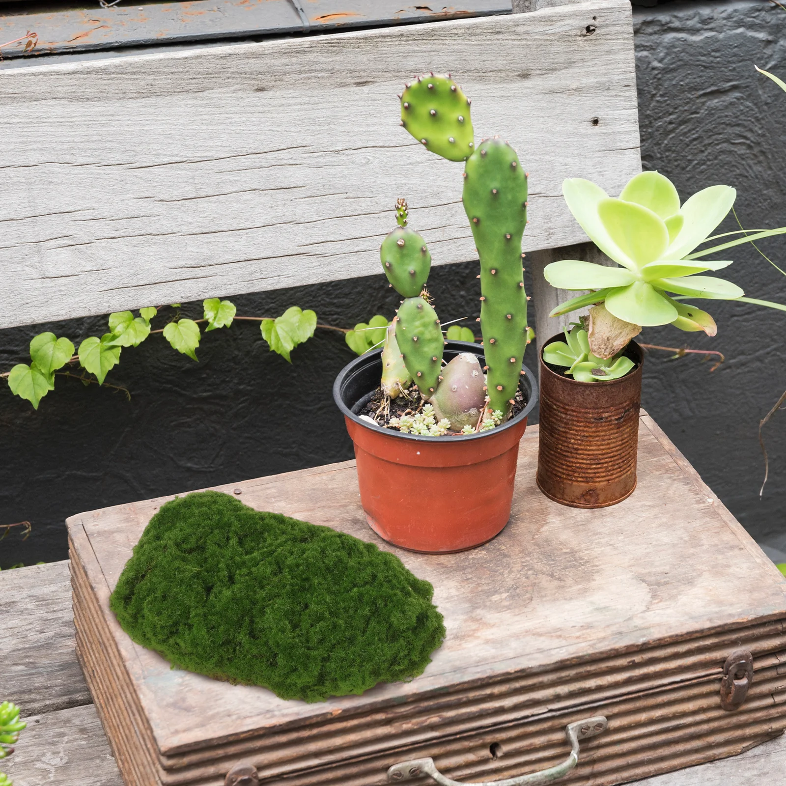 

4 шт. декоративные камни из искусственного мха, консервированный мх, не требующие обслуживания, реалистичные растения, стены для гостиной и офиса