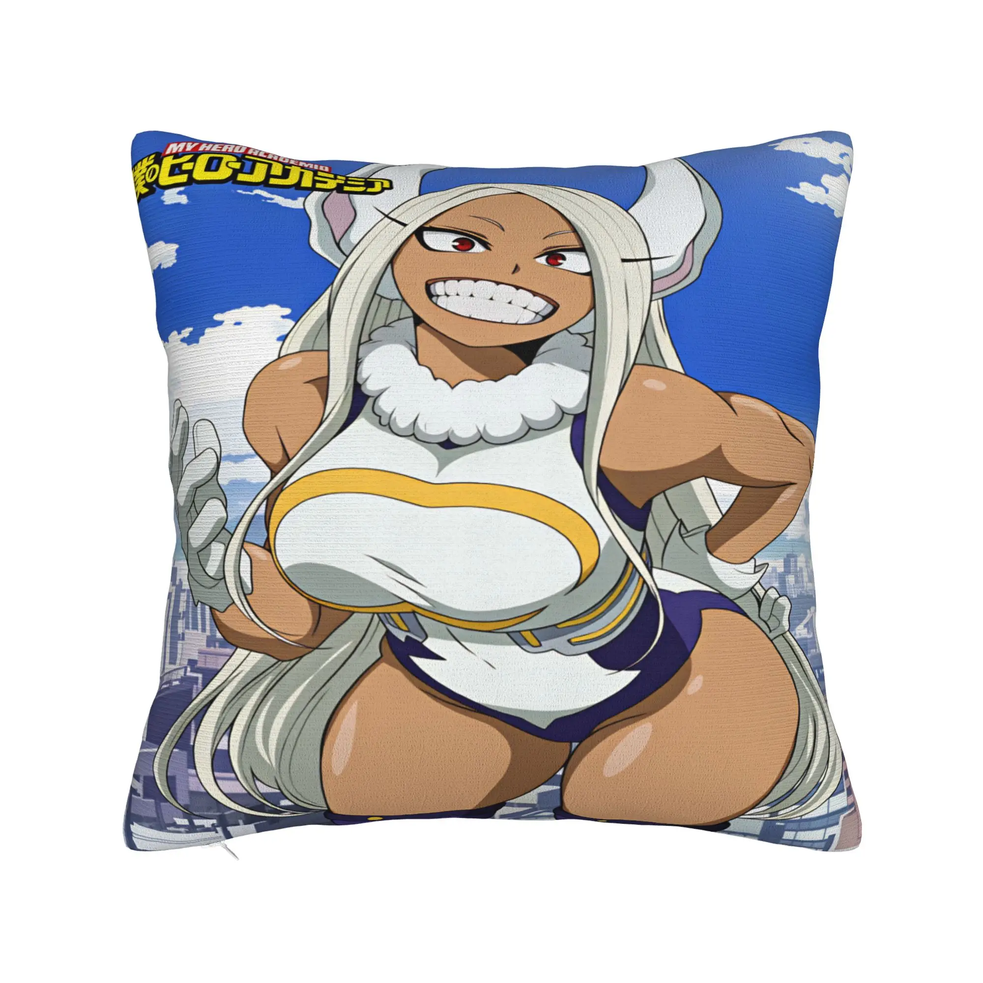 Rabbit Hero Mirko  Pillow Cover  Funny Pillow Case For Sofa Car Home Decor Comfy Cushion Cover Gift Idea