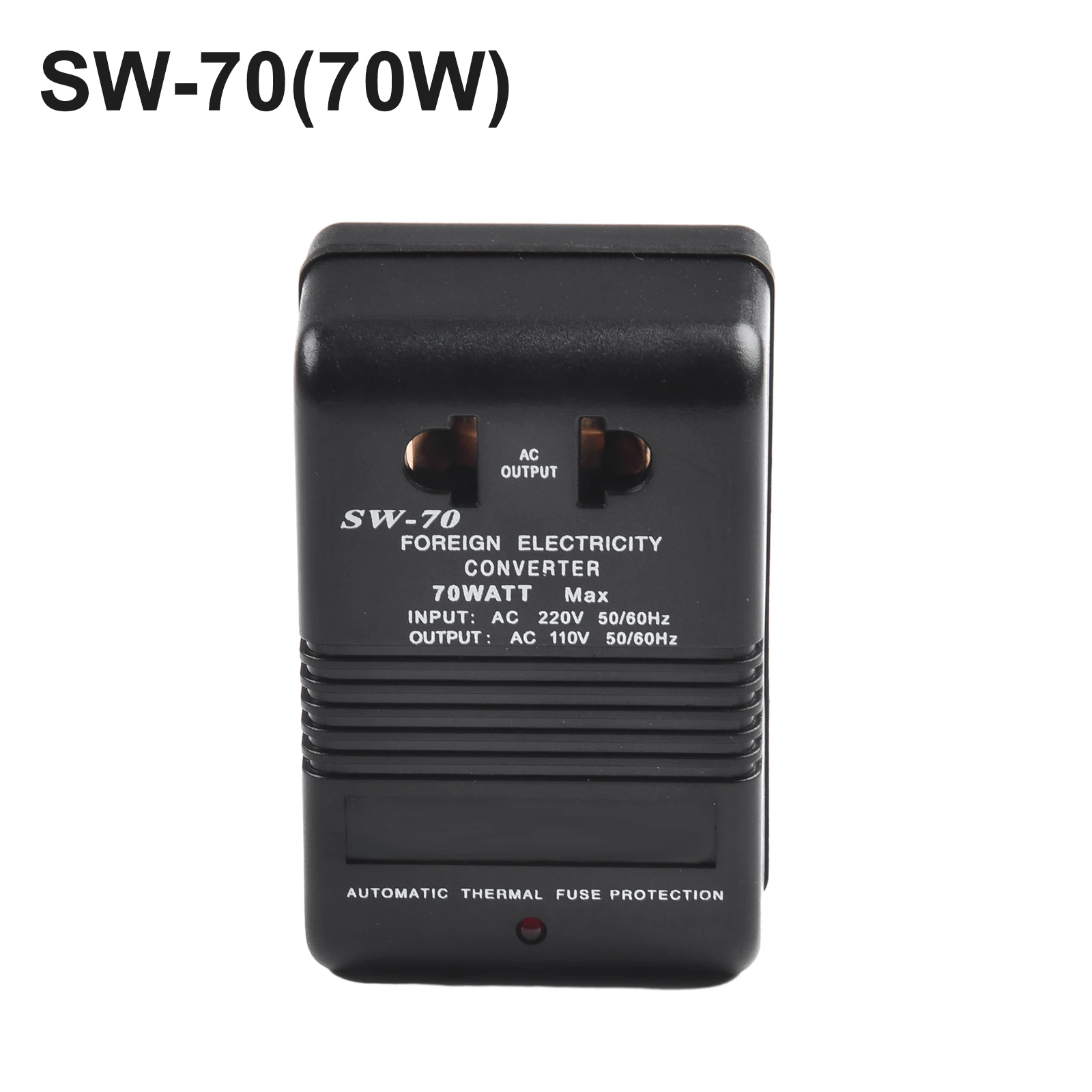 100W Voltage Converter 100V/120V To 200V/240V Travel Step-Up & Down Power Converter 70W 220V To 110V Step-down Transformer view 3