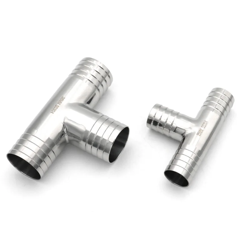 

Тройник 3-ходовой шланговый штуцер Внутренний внешний полированный OD19 25 32 38 45 51 мм SS304 Фитинг для санитарного шланга из нержавеющей стали Homebrew