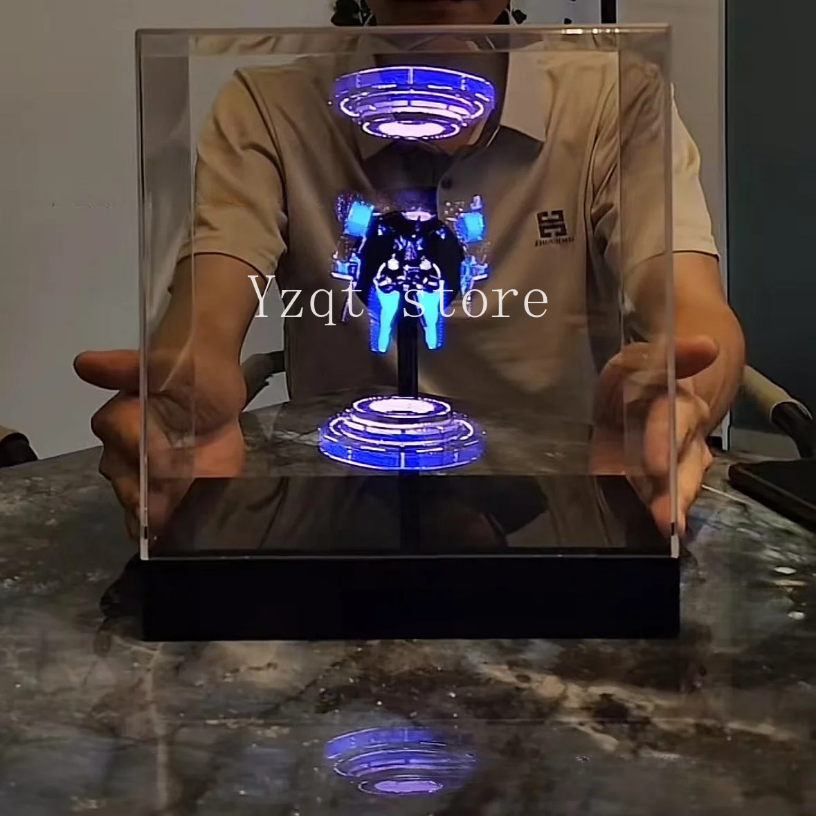 20Cm ultra high definition colorful naked eye 3D holographic fan advertising machine desktop naked eye 3D holographic projection