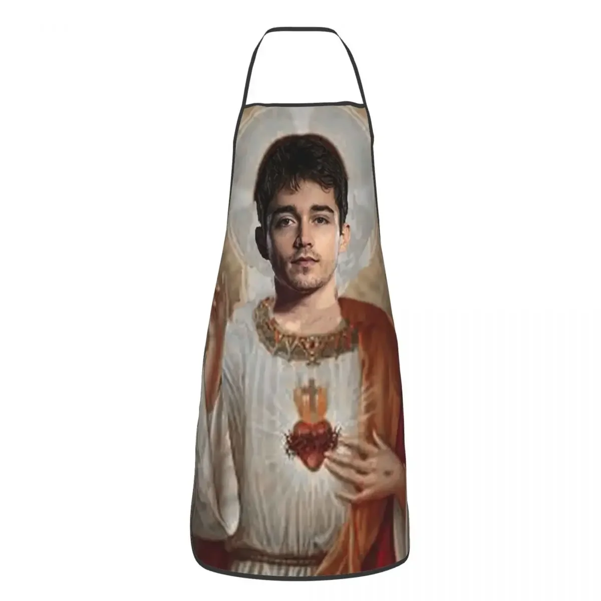 San Charles Leclerc Apron Chef Cooking Cuisine Tablier Sleeveless Bib Kitchen Cleaning Pinafore for Women Men Painting