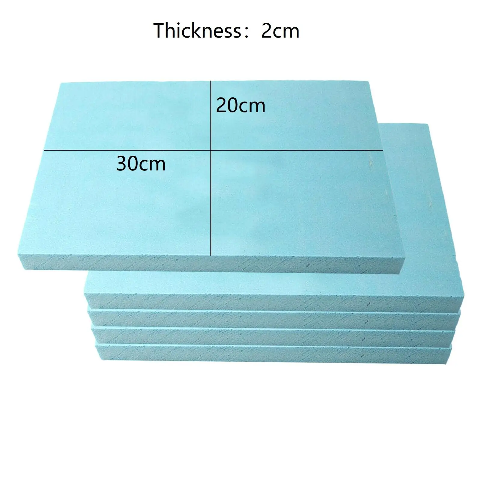 5pcs High Density Foam Slab Board Thick 30*20*2cm for DIY Carving Sculpting Projects Building Accessories