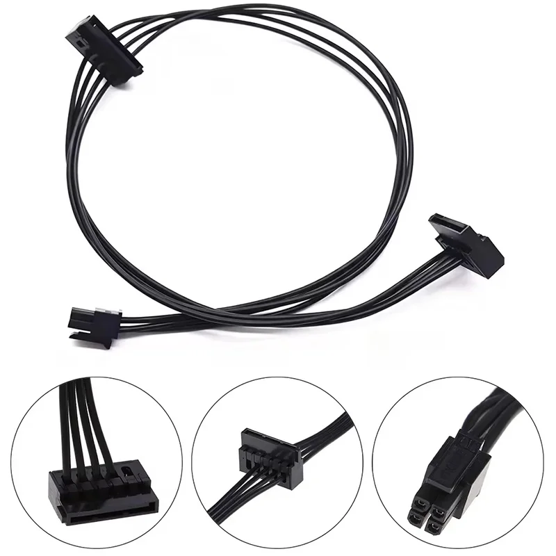 For Lenovo Main Board Interface Small 4 Pin to One/Two/Three SATA SSD Power Supply Cable 35/45/65cm MINI 4 Pin To SATA III Cable