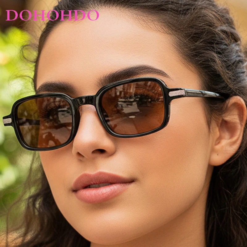 خمر الفاخرة ساحة الأرز مسمار النظارات الشمسية النساء العصرية الكلاسيكية العلامة التجارية الرجال مكبرة في الهواء الطلق القيادة الظل الإناث نظارات UV400 #1