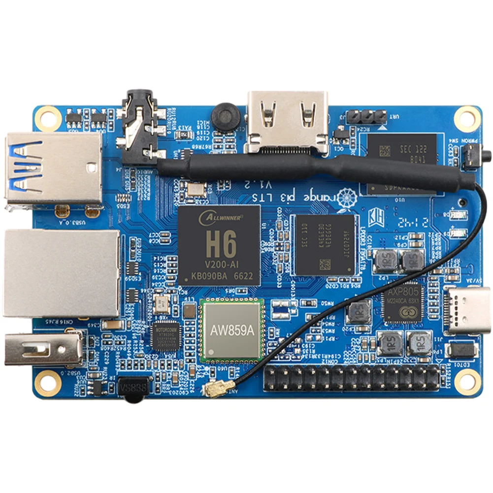 Плата Dev с 8 ГБ EMMC Flash DIY Макетная плата 2 ГБ LPDDR3 SDRAM Поддержка Android 9 Ubuntu Debian для Orange Pi 3 LTS Плата Dev с 8 ГБ EMMC Flash DIY Макетная плата 2 ГБ LPDDR3 SDRAM Поддержка Android 9 Ubuntu Debian для Orange Pi 3 LTS