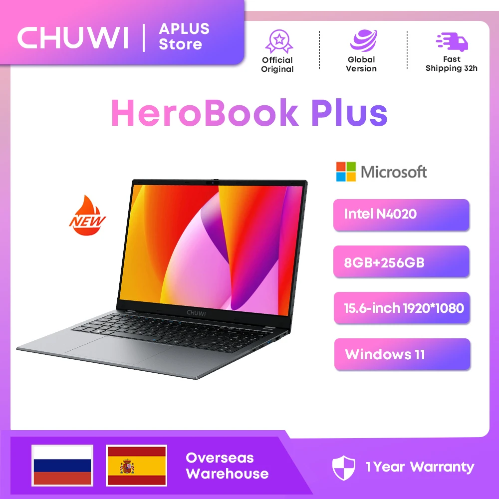 Nuevo ordenador portátil CHUWI HeroBook Plus 15,6 \