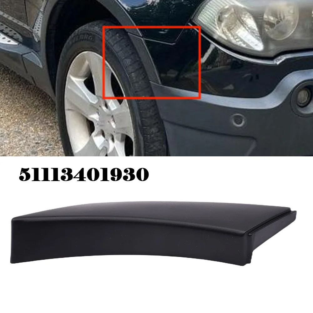 

Right Front Bumper Trim Cover For BWM X3 E83 2004-2006 51113401930 Black Easy Installation Plastic Exterior Replacement Parts