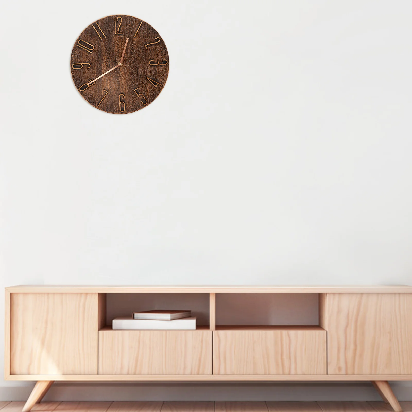 

Retro Frameless Quartz Wall Clock Silent Non Ticking Modern Large Decorative Clock for Bedroom Living Room Office Home School