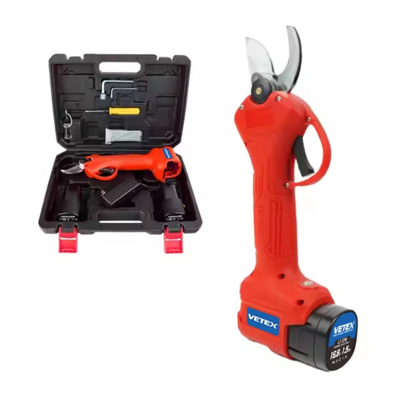 Vetex PS-D-1625 Brushless Electric Pruning Shears Cordless Fruit Tree Branches Scissors Power Tool