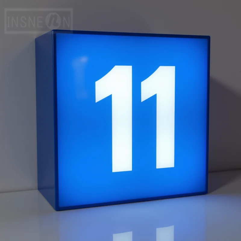 Custom LED Light Box For Business Outdoor Waterproof Acrylic Sign Board Double Sided Storefront Signage Wall Mounted Advertising