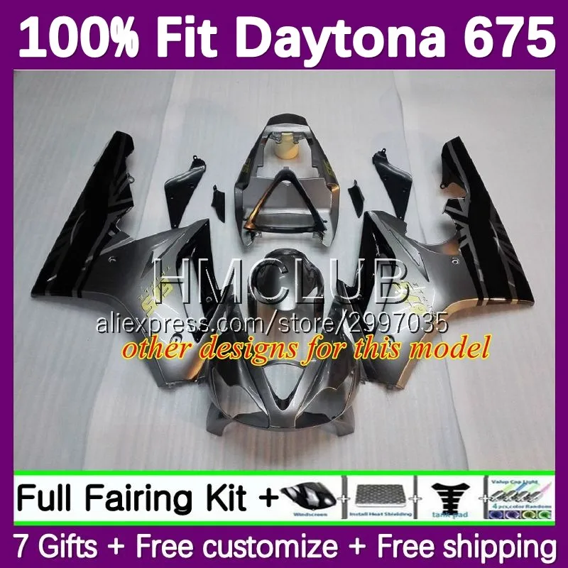 Injection Fairing For Triumph Daytona 675 02 03 05 06 07 08 85No.92 Daytona675 2002 2003 2004 2005 2006 2007 2008 lucky blue