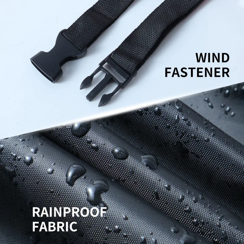 Waterproof Motorcycle Cover Heavy Duty All Weather Usage with Resistant Dustproof Rain Cover Bike Scooter E-Bike