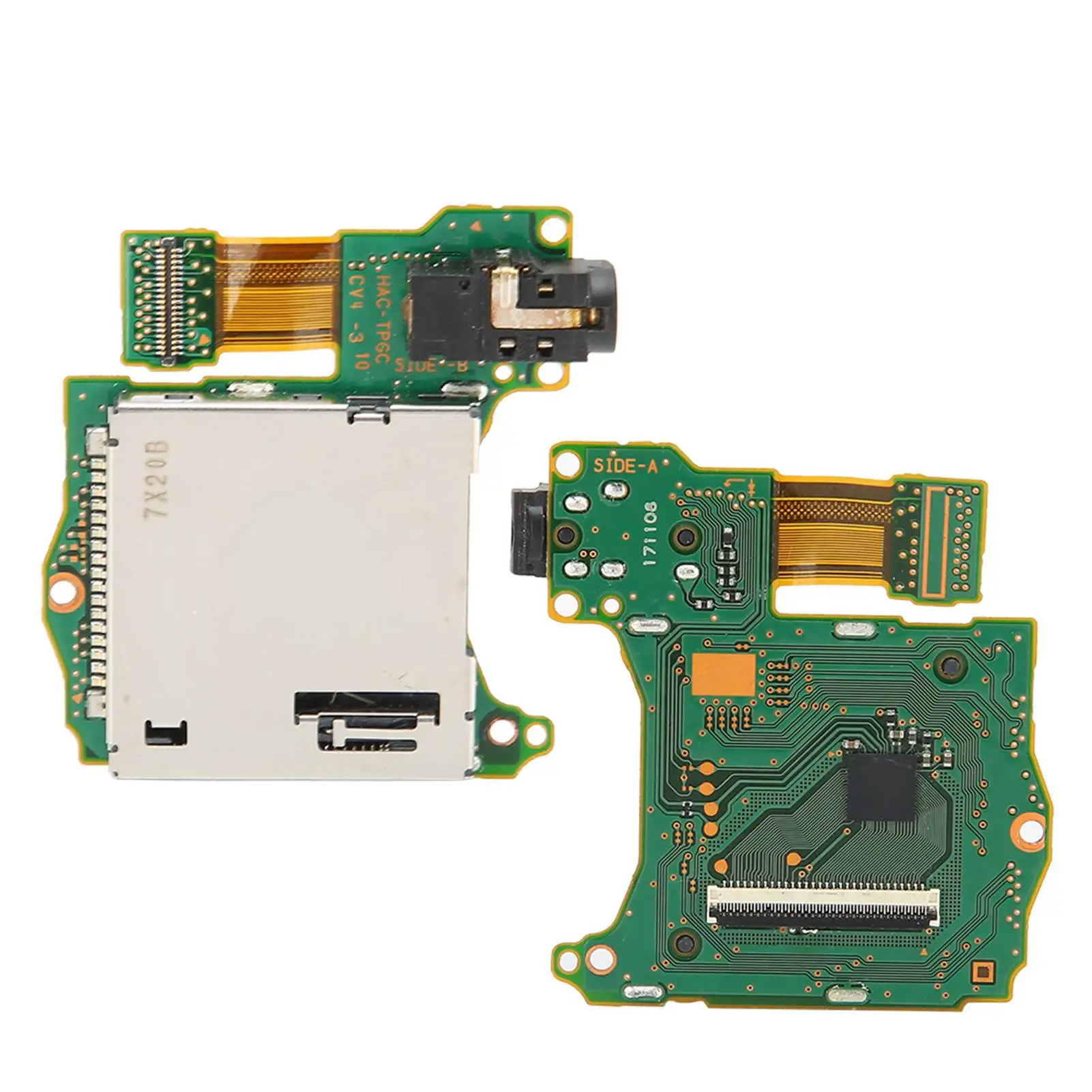 Game Card Slot for Nintendo Switch Game Cartridge Card Slot Game Cartridge Socket Reader Host Reader Tray Earphone Hole Part