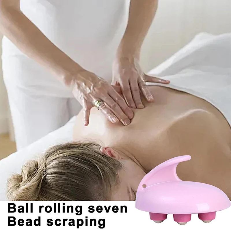 7-Bead Handheld Ball Massager Magnetic Bead Steel Ball Full Body Muscles Relax Portable Multifunctional Roller Massage Tools
